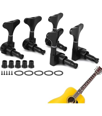 QUU Electric Bass Tuning Pegs Bass Opened Machine Heads Knobs String Tuners For 4 String Electric Bass Right Left Hand I.266358066