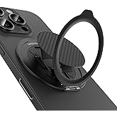 BENKS ArmorPop Magnetic Phone Grip & Stand for MagSafe, 360° Rotation Adjustable Phone Ring Holder for iPhone 17/16/15/14/13/12 Series, Durable Kevlar Design