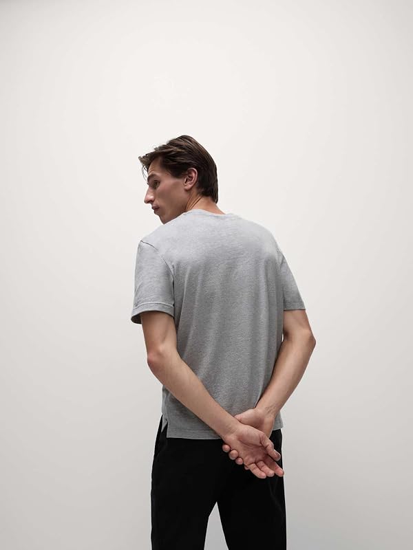 Hemd Regular Fit Grau Meliert L