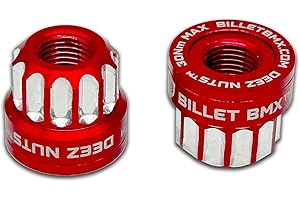 BILLET BMX™ Deez Nuts™ 12 Point Bike Axle Nuts 3/8"-26 tpi (2 Pack)