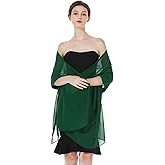 BEAUZSUZSANA Women Chiffon Shawls and Wraps for Evening Dresses Wedding Party Travel Scarves Pashmina Bikini Cover Up