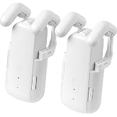 Takkicept Automatic Curtain Opener and Closer: Electric Curtain Opener with Remote Control| No Hub Required | Quiet Mode| Fits Roman Rod 8-40mm T/U Track for Home Office Small Business (2 Pcs)