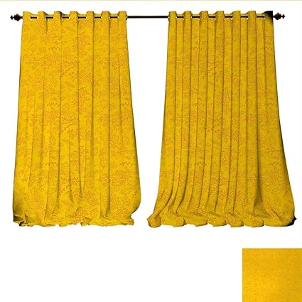 Amazon Com Blackout Window Curtain Autumn Colored Bay Leaf