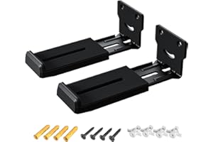 ETHU Universal Sound Bar Mounts Under TV, Heavy-Duty Soundbar Wall Mount with 44 LBS Capacity, Under TV Sound Bar Mount with 