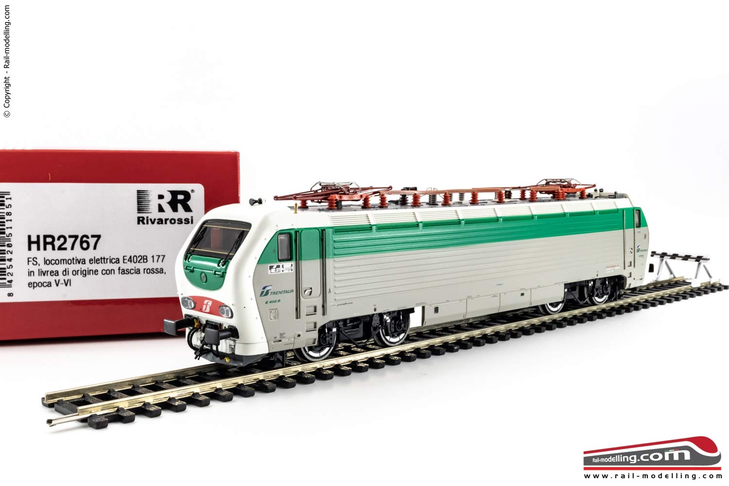 RIVAROSSI HR2767 FS, Electric Locomotive E 402B, Livery in Original State, Period V