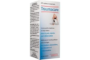 Traumacare Tablets - 60 Chewable Tablets 60-Day Supply - Gentle Homeopathic Formula with Arnica Montana, Supports Comfort for