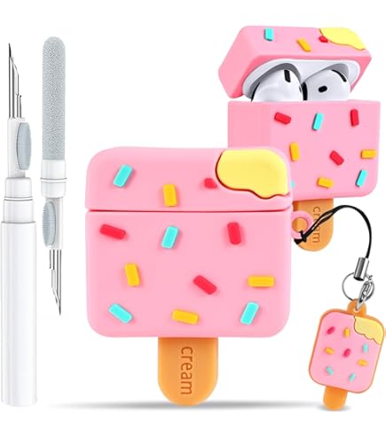 Amazon.com: AirPod 4 Case,3D Cute Funny Cool Kawaii Fashion Ice