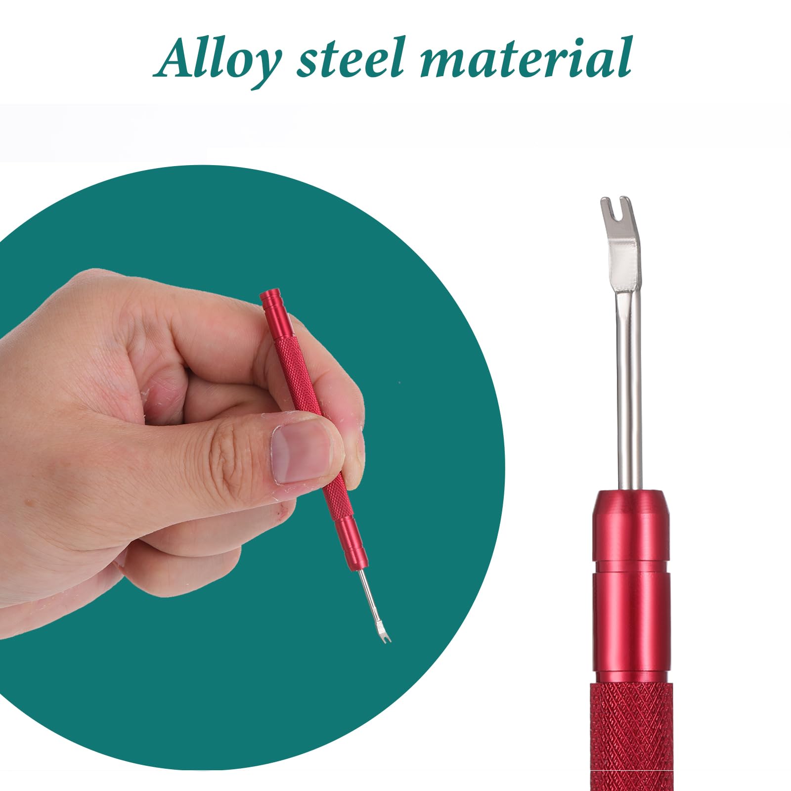 Aeaocvo 5 Pcs Watch Hands Repair Tool Kit, Stainless Steel Watch Hand Setting Tool, Pusher Set, Pointer Adjustment Tool