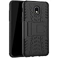 Yiakeng Galaxy J7 Refine Case - Shockproof Protective with Kickstand for Samsung J737V, J737T (Black)