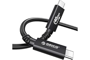 ORICO USB4 Cable for Thunderbolt 3 IF Certified USB C Cable with 40Gbps Data Transfer 2.62Ft, 100W PD, 8K@60Hz（Dual 4K@ 60Hz 