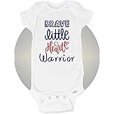Heart Warrior Baby Onesies - Personalized with name and CHD Awareness ribbon - Heart Warrior Gifts for Baby - Heart Defect Baby Clothes - CHD Shirts for Kids by Kikilishop