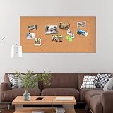 Okydoky Cork Board Roll Self-Adhesive 8mm Thick 40x120cm 100 Pins Office Home view 5