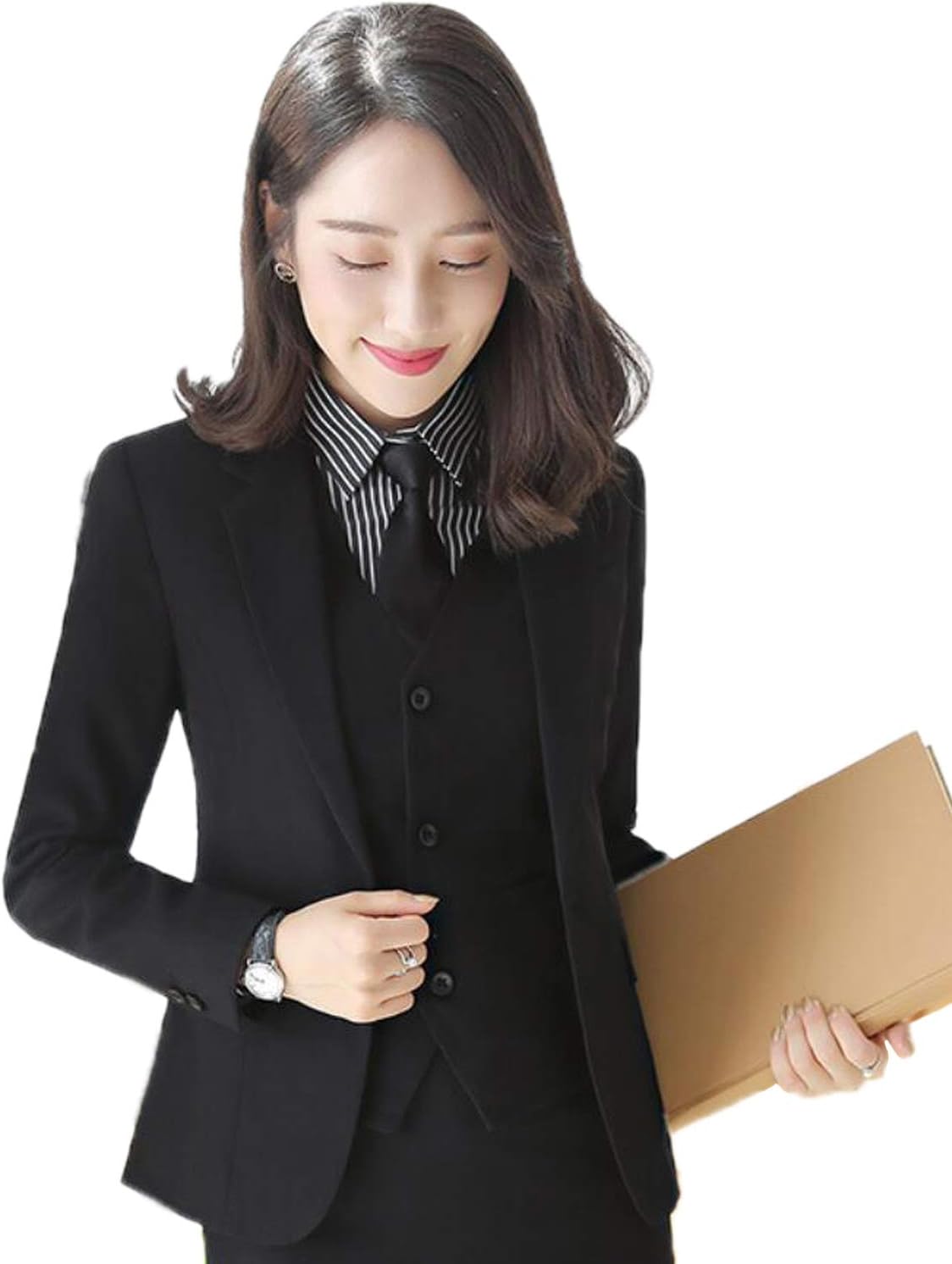 JYDress Women's 3 Piece Elegant Formal Business Lady Office Suit Set Work Wear