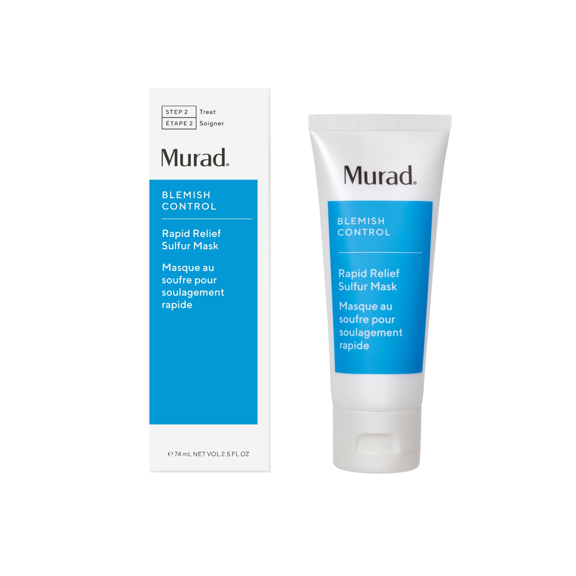 Murad Rapid Relief Sulfur Mask - Blemish Control Clay Face Mask with Salicylic Acid - 75ml