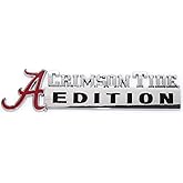 Collegiate Edition ABS Molded Chrome Auto Emblem (Alabama)