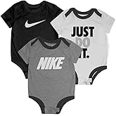 'Nike Baby (0-9M) Bodysuit Set (3-Pack) Size 6M (Dark Grey Heather)'