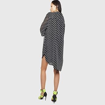 Amazon ディーゼル Diesel レディース コピーライトロゴシャツワンピース 00sc9m0iaxb Xs ブラック 9xxa ワンピース チュニック 通販