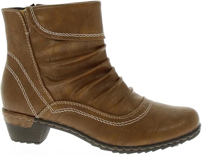 Barratts Womens HEYBRIDGE Tan Low heel round toe ankle