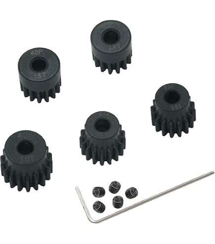 Hot Racing 12T 48P Hardened Steel Pinion Gear – 1/8" Bore (3mm) For RC Cars & Trucks