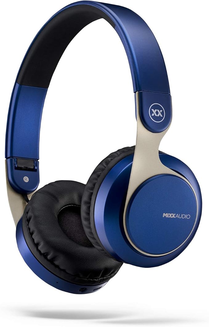 MIXX AUDIO MIXX JX1 Bluetooth Wireless/Wired Stereo Headphones Dark