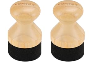 DEBETOOL 2Pack Cutting Board Oil Wax Applicator for Food Grade Mineral Oil Board - Natural Bamboo Applicator for Cutting Boards，Wooden Spatula，Spoon and Other Utensils