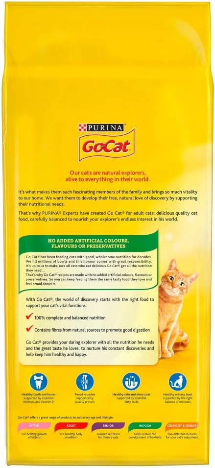 Go-Cat Adult Dry Cat Food Tuna Herring & Veg 2 kg, May Vary, 2 kg (Pack of 1) - Image 3