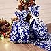 NICEXMAS 30Pcs Snowflake Cellophane Goody Bags with Ribbon Ties Christmas Party Favor Holiday Gift Treat Bags