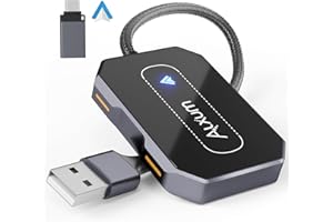 Alxum Android Auto Wireless Adapter - Android Auto Wireless Dual for OEM Wired AA Support Online Upgrade Only Supports Android Auto 12+ Convert Wired to Wireless Android Carplay