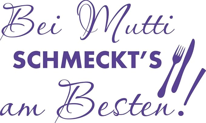 GRAZDesign Wandtattoo für Küche Besteck Lustiges Motiv - Küchensprüche