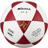 Mikasa FT-5 FIFA Ball, Adult Unisex, White/Red (Multicolor)