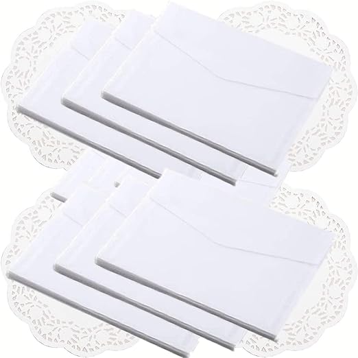 Amazon Co Jp トレーシングペーパー 封筒 大容量 四つ折り ハガキ 対応 半透明 17 8 12 5cm 30枚 セット レースペーパーデコ 100枚付 結婚式 招待状 などに 文房具 オフィス用品
