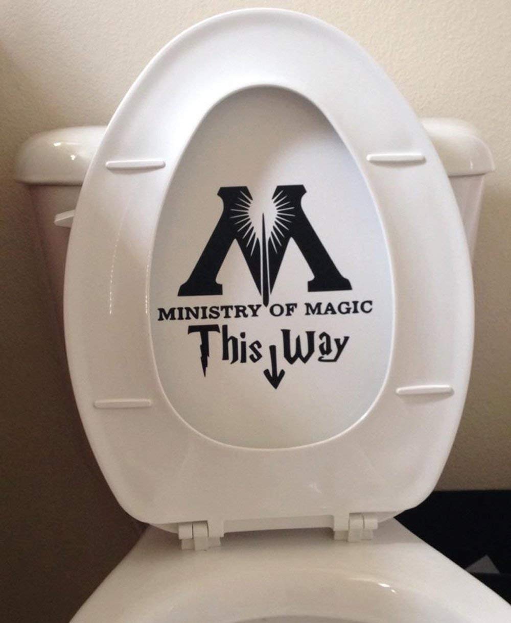 Ministry Of Magic Toilet Harry Potter Decal Sticker Vinyl Die Cut Decal Sticker For Toilet Decoration Home Kitchen Home Dcor Rayvoltbikecom