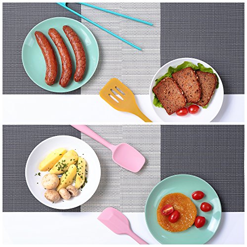 Kitchen Utensils, 8 Piece Silicone Kitchen Utensils, Kitchen Utensil Set, Colorful with Solid Core - Thumbnail 6