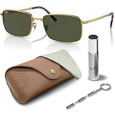 Ray-Ban RB3717 Rectangle Shaped Sunglasses for Men & Women with Official RAYBAN Eyewear Kit