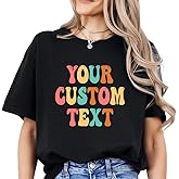 Custom Text T-Shirt, Design Your Own Shirt, Personalized Hoodie, Add Image or Logo, Unisex Sweatshirt, V-Neck Tee