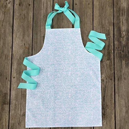 Aqua Creative Words Kids Kitchen or Art Apron