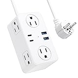 Kakyanill European Travel Plug Adapter, Type E F