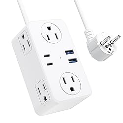 Kakyanill European Travel Plug Adapter, Type E F
