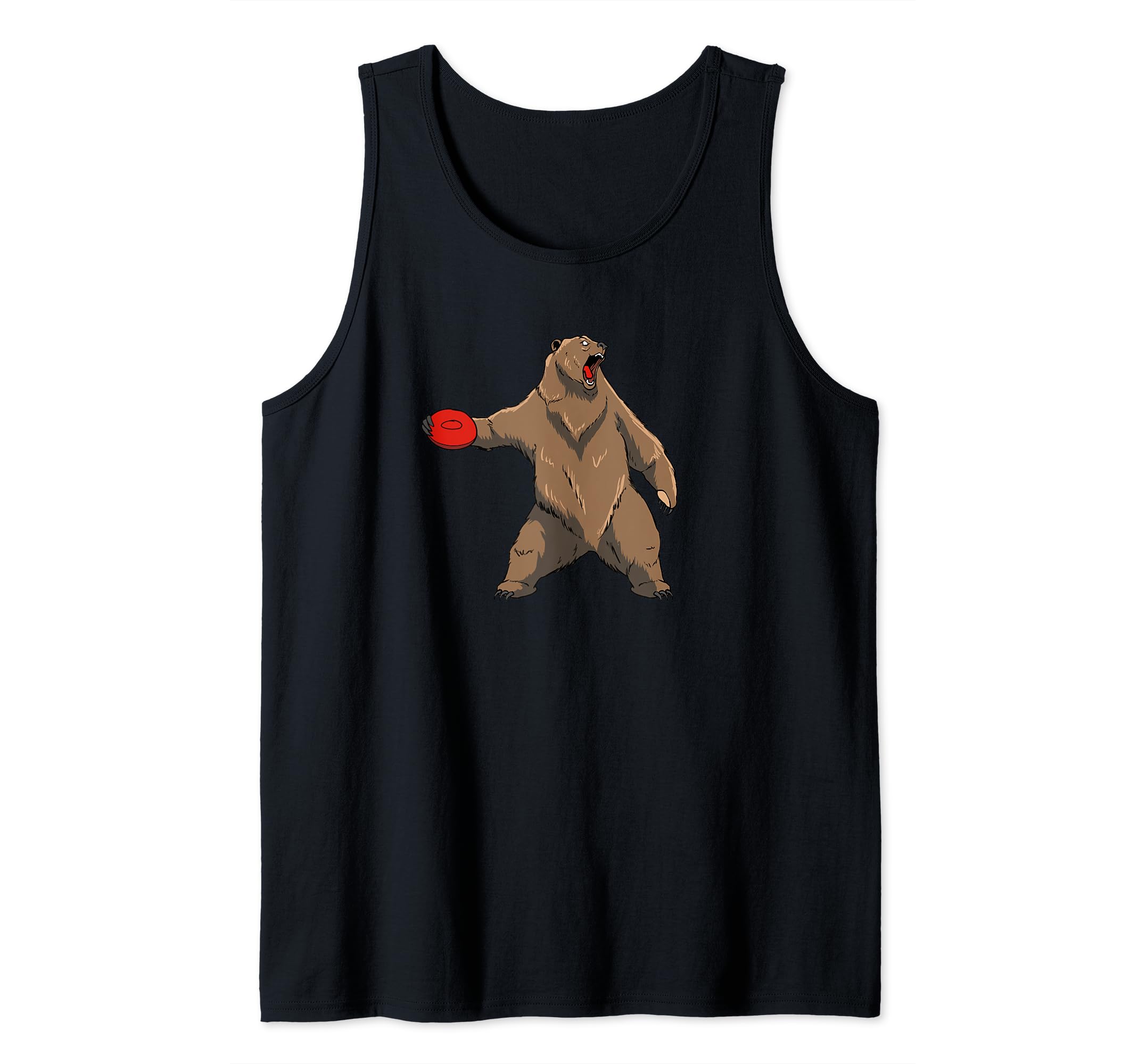 Disc Golf Grizzly Brown Bear - Frolf Frisbee Golf Tank Top