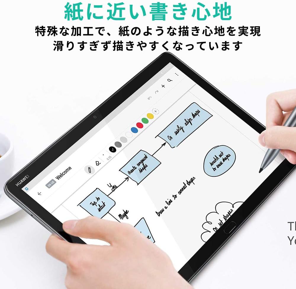 Amazon Pcフィルター専門工房 Huawei 10 1インチ Mediapad M5 Lite 10 Touch タブレット 用 ペーパーライク フィルム 紙のような描き心地 ブルーライトカット 反射低減 アンチグレア 貼り付け失敗無料交換 保護フィルム Pcフィルター専門工房