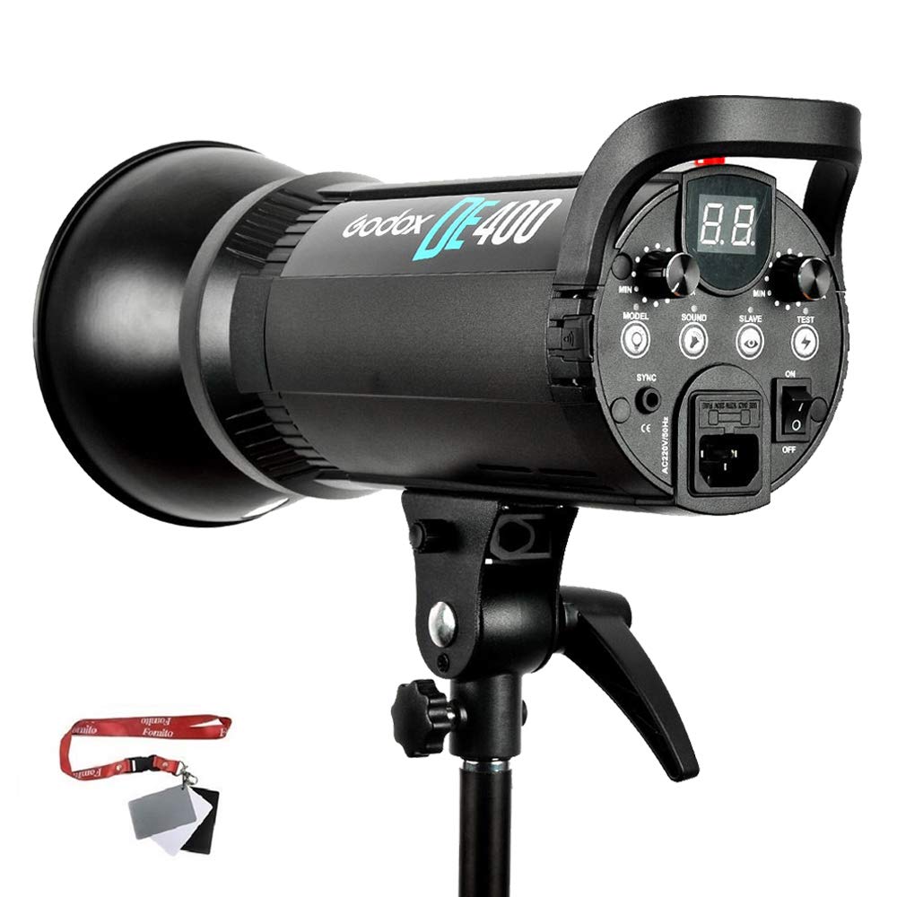 Fomito DE400 400W Compact Studio Flash Light Strobe Lighting Lamp Head 220V 400ws