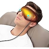 Heated Eye Mask, Warm Eye Compress Mask for Dry Eyes, USB Electric Heating Pad with Temperature & Timer Control, Dry Sleep Mask for Relax & Reduce Strain Dark Circle Stye Treatment,Black