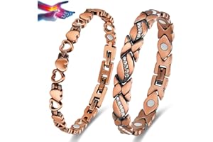 Vicmag Copper Bracelet for Women Ultra Strength Magnetic Bracelets with Effective Magnets 99.9% Pure Copper Jewelry Present with Adjustment Tool