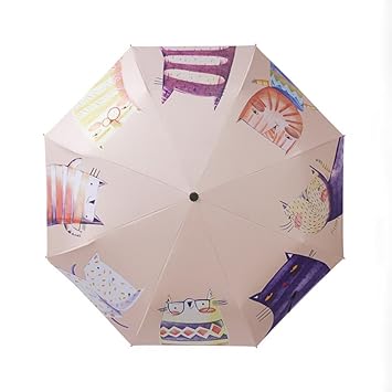 Amazon 折りたたみ傘 可愛い猫柄 雨傘 日傘 遮光遮熱 超撥水性良く Amazon 折りたたみ傘 可愛い猫柄 雨傘 日傘 遮光遮熱 超撥水性良く