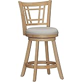 Hillsdale Fairfox 24.5" Wood Swivel Counter Height Stool, Natural