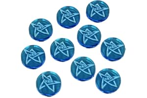 LITKO Cthulhu Token Set | Compatible with Elder Sign | Arkham Horror | Eldritch Horror | Mystery Horror Game (Elder Symbol Tokens)