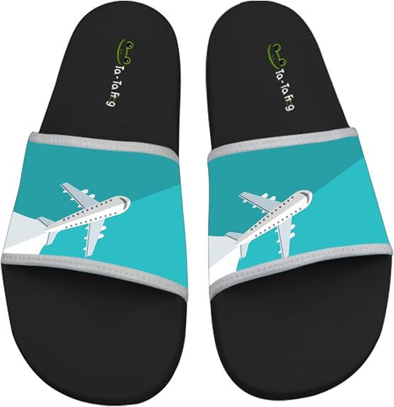 airplane flip flops