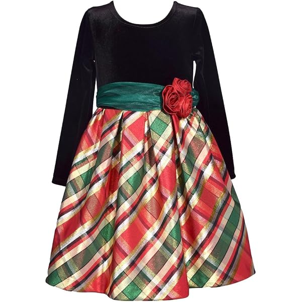 Amazon.com: Bonnie Jean Little Girls Velour Sparkle Dress - Gold, 6X:  Clothing, Shoes & Jewelry
