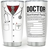 wowcugi Doctor Tumbler 20oz Stainless Steel Insulated Tumblers Cup Travel Mug Doctor's Day Gift For Med Student, Doctor Graduation, Birthday Appreciation