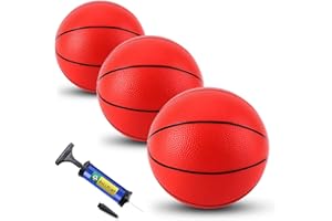 TNELTUEB Mini Basketball Replacement 8.5 Inch Pool Basketballs Ball Hoop Indoor Outdoor Toy, Fits All Standard Swimming Pool Basketball Hoop Pool Game Toy Water Games